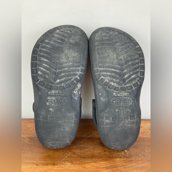 Crocs Classic Authentic Unisex Slides Clogs Black 5 Men And 7 Women’s Pre Owned - Picture 9 of 11
